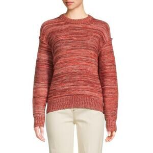 UGG RTW Avianna Striped Orange Recycled Knit Sweater Small